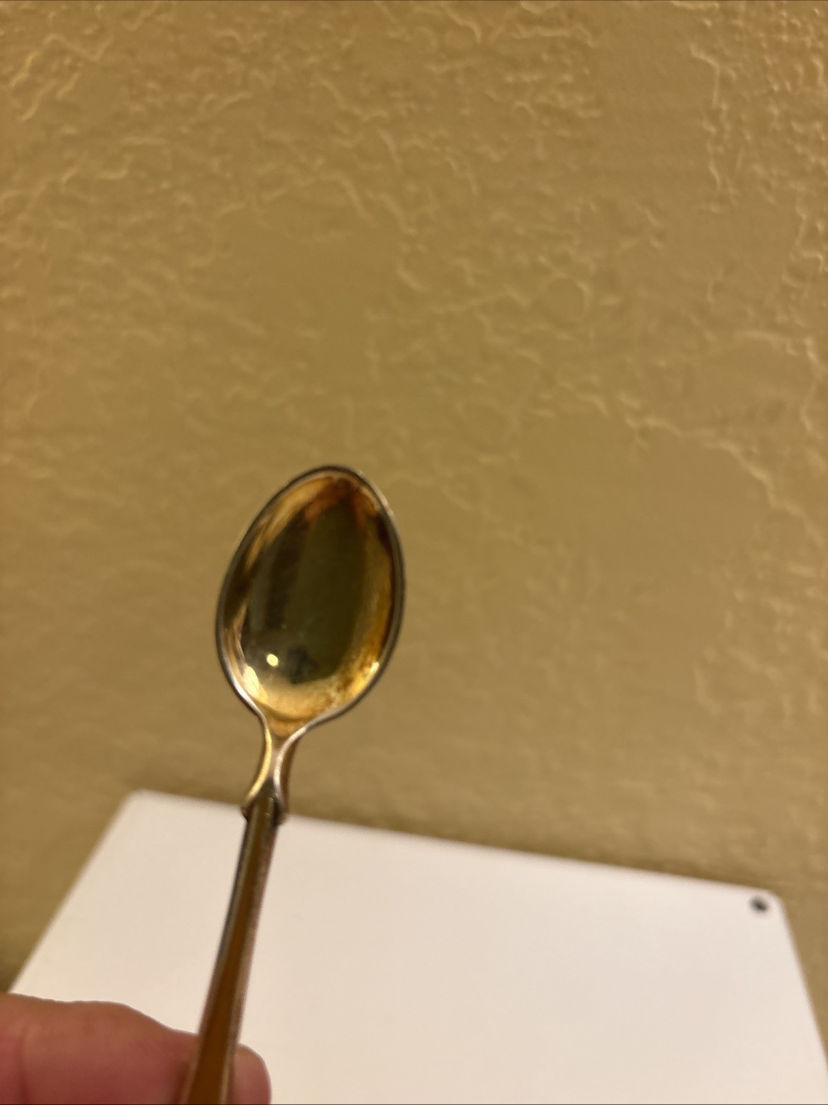 Sterling and Enamel Norway Demitasse Vintage Spoon Small. (d1