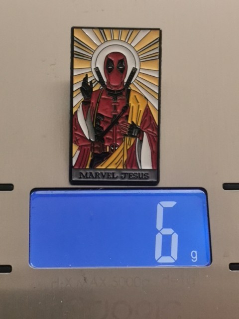MARVEL JESUS DEADPOOL pin Badge Patch New High Quality