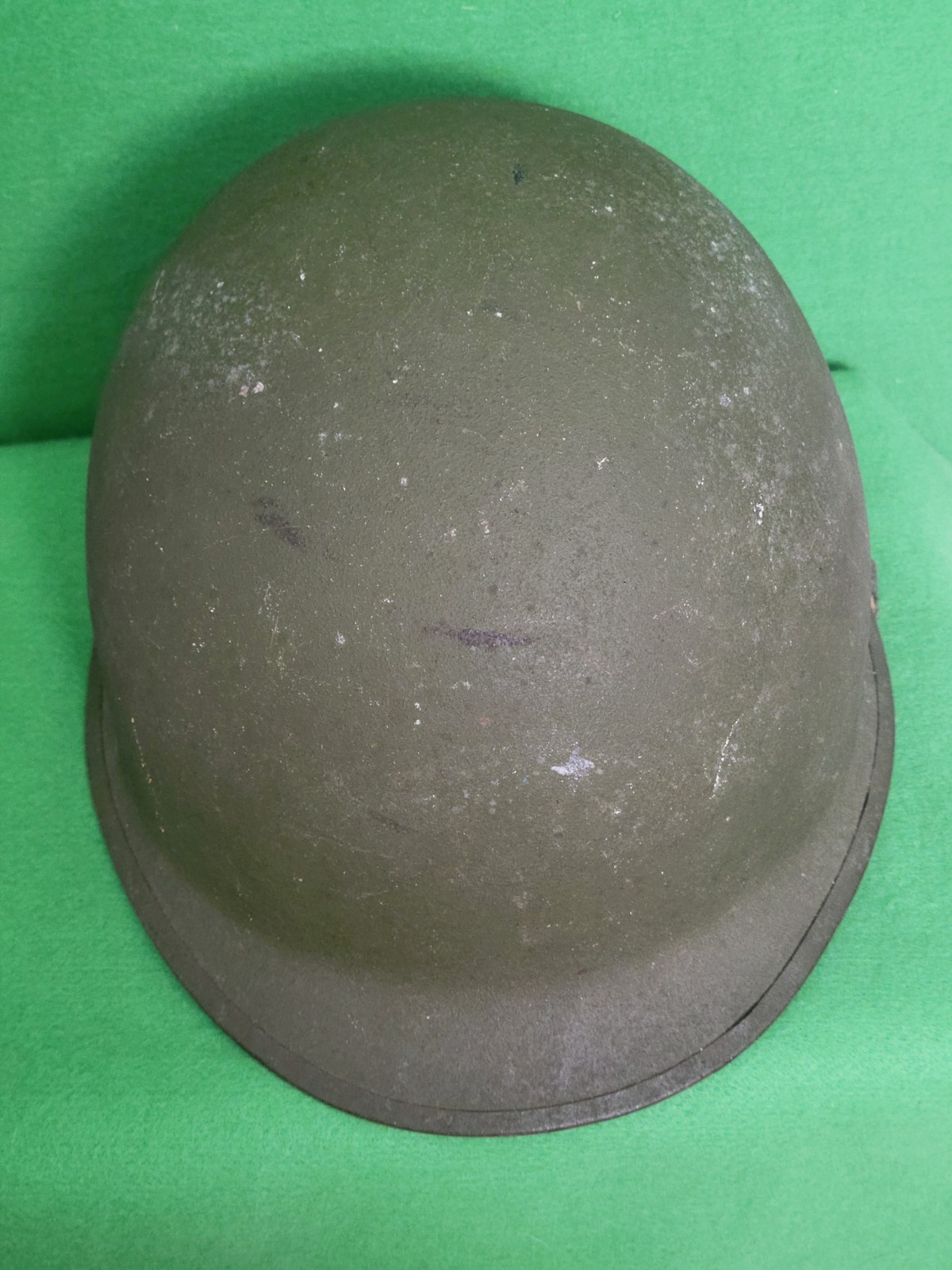 Genuine 1969-1971 Vietnam War Steel Pot with Chin Strap. Steel Pot Only-No Liner