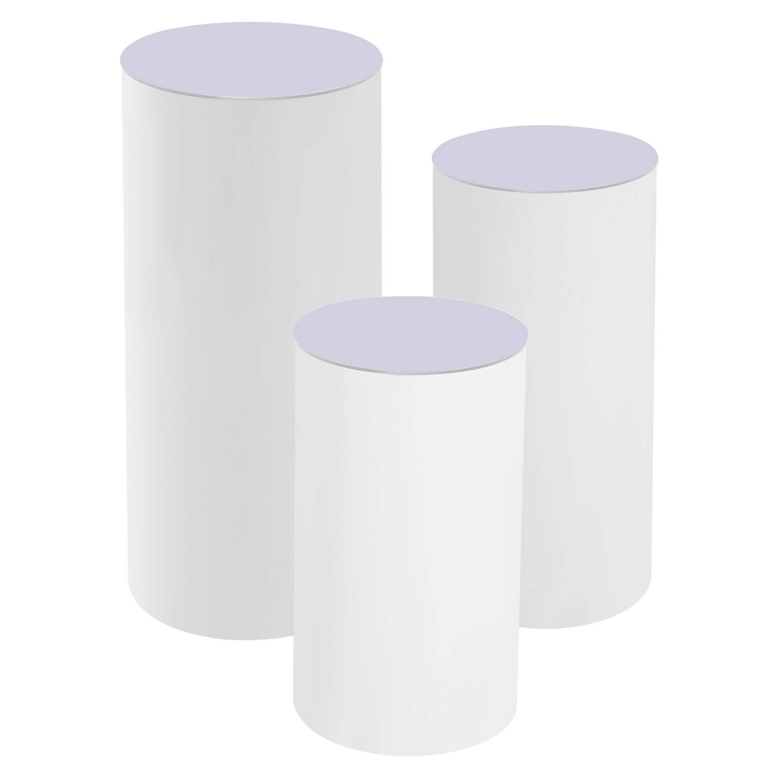 3X Pedestal Flower Stand Party Cylinder Pedestal Wedding Home Display Decoration