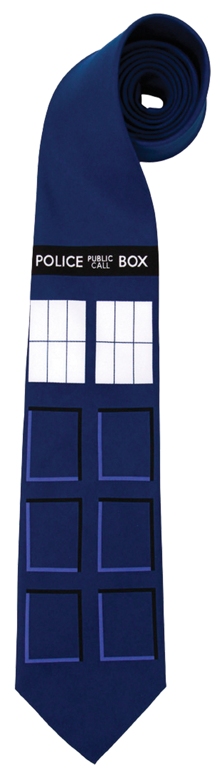 Doctor Who TV Series Tardis Necktie Police Call Box Cosplay Costume Acc El444381