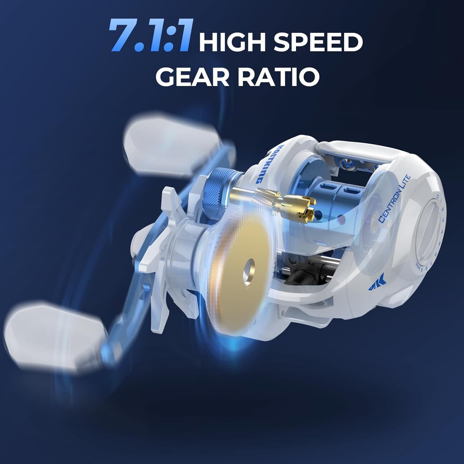 KastKing Centron Lite Fishing Rod and Reel Combo, IM6 Graphite 2Pc Blanks