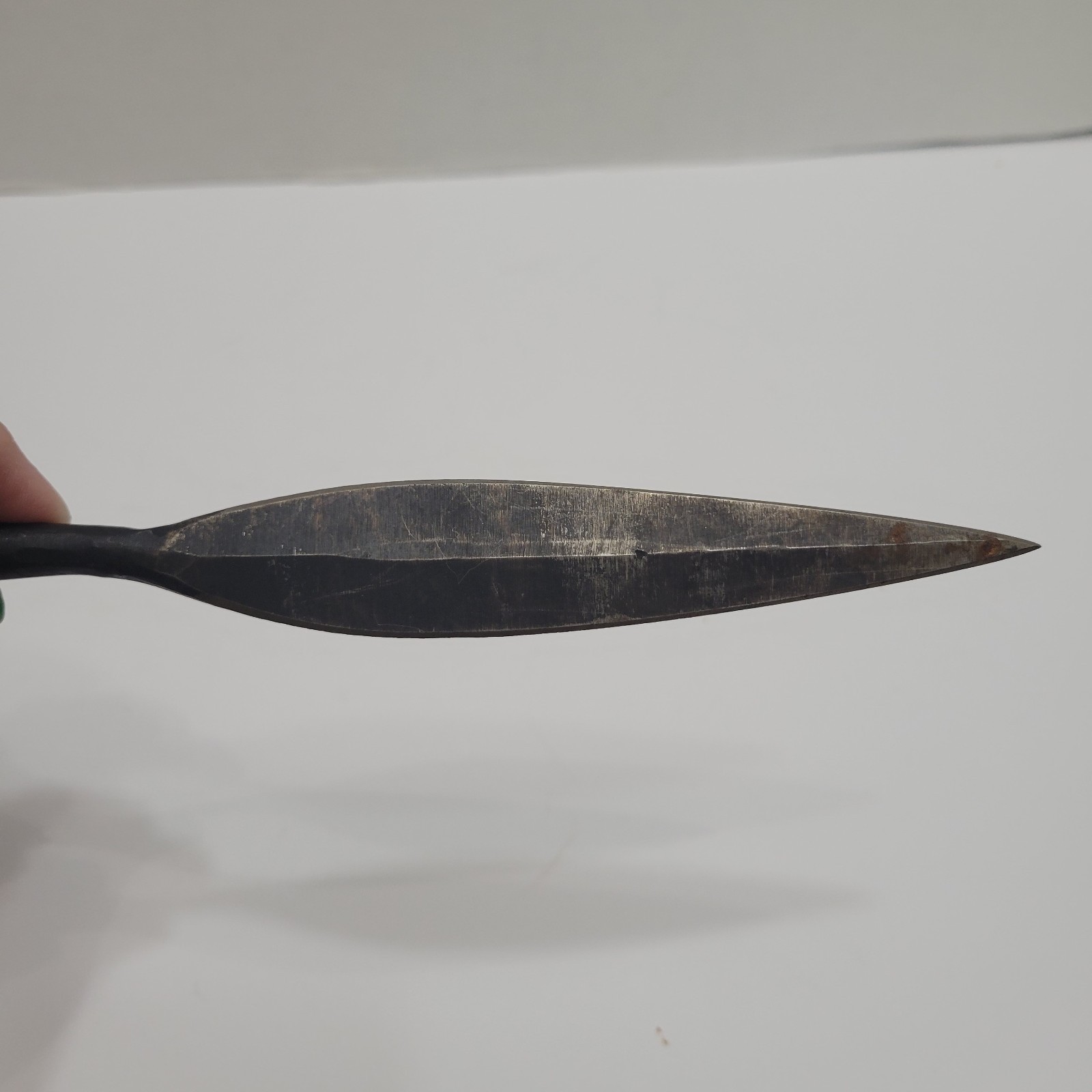 Primitive Antique Iron Spear Head Used collectible iron weapon