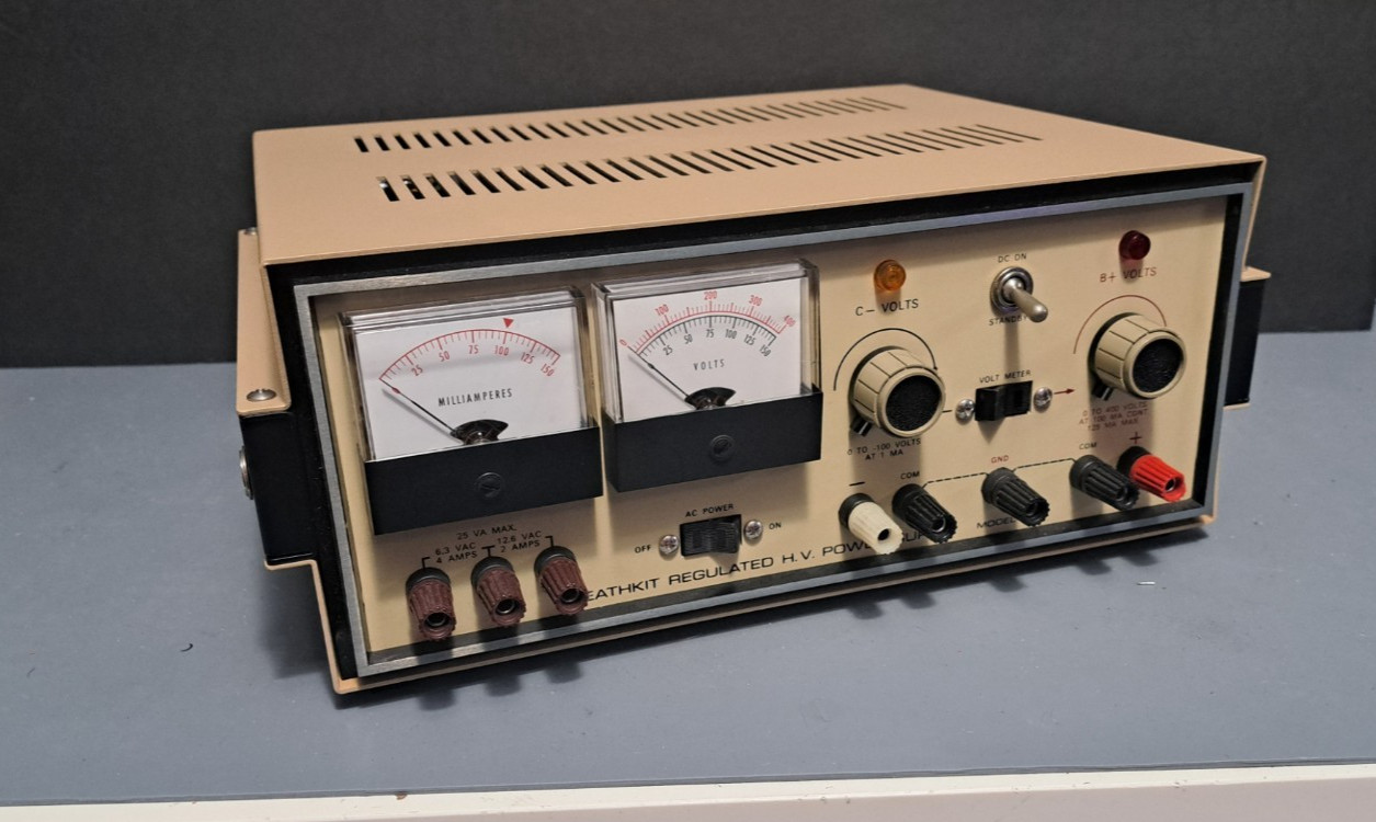 Heathkit IP-17 High Voltage Power Supply Fully Restored!! PS-4 + IP-32 Successor