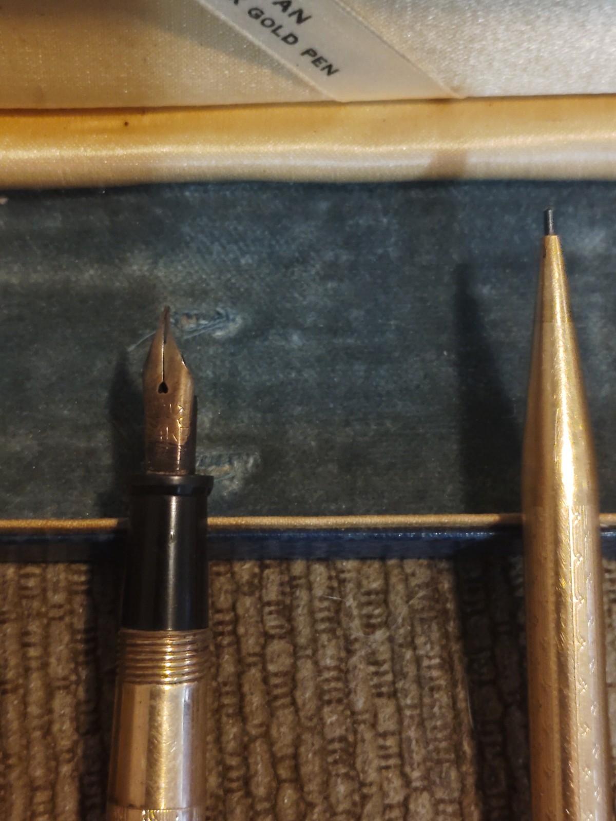 Manhattan Salz Bros Vintage 14k Gold Filled Pen Set