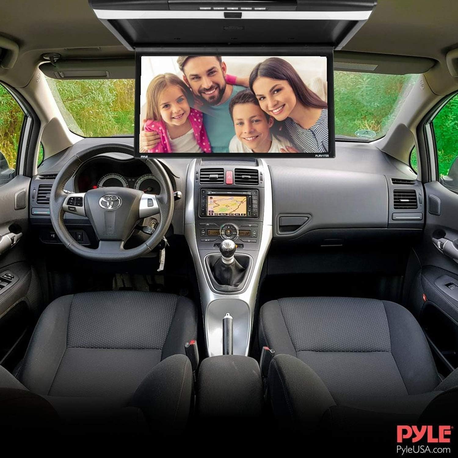 Pyle Car Overhead Monitor Screen Display - 17.3" LCD w/ 1080p Support