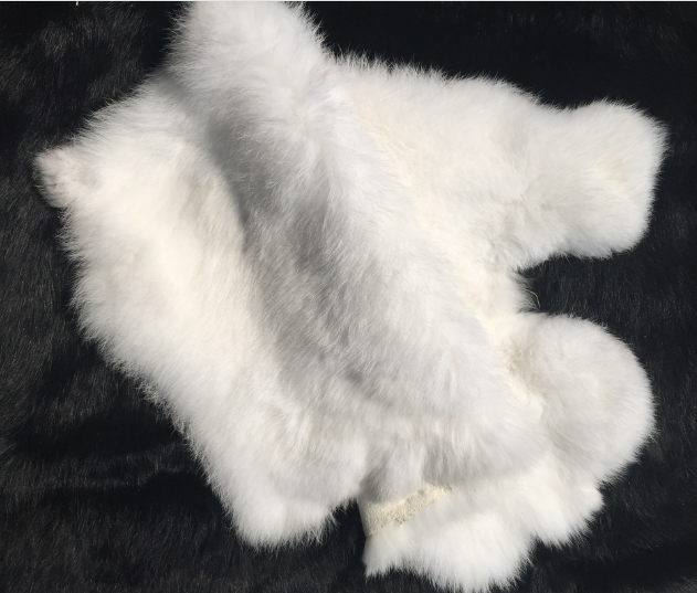 Real Rabbit Fur Real Fur Carpet Rug Throw Leather Pelt Cosy Suitable Craf 8-14''