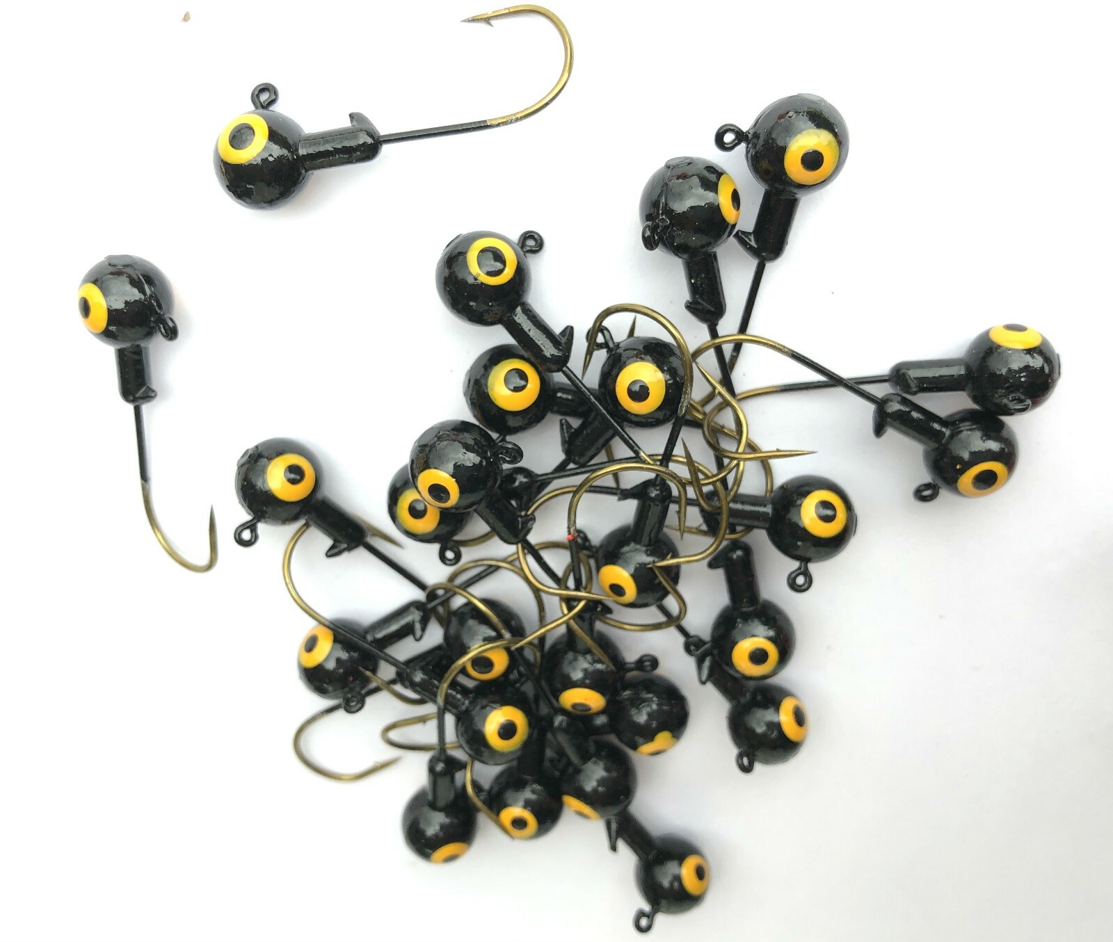 LuresPro 90 PCs combo 1/32 1/16 oz 1/8 3/16 1/4 oz Jigheads Fishing Crappie Bass