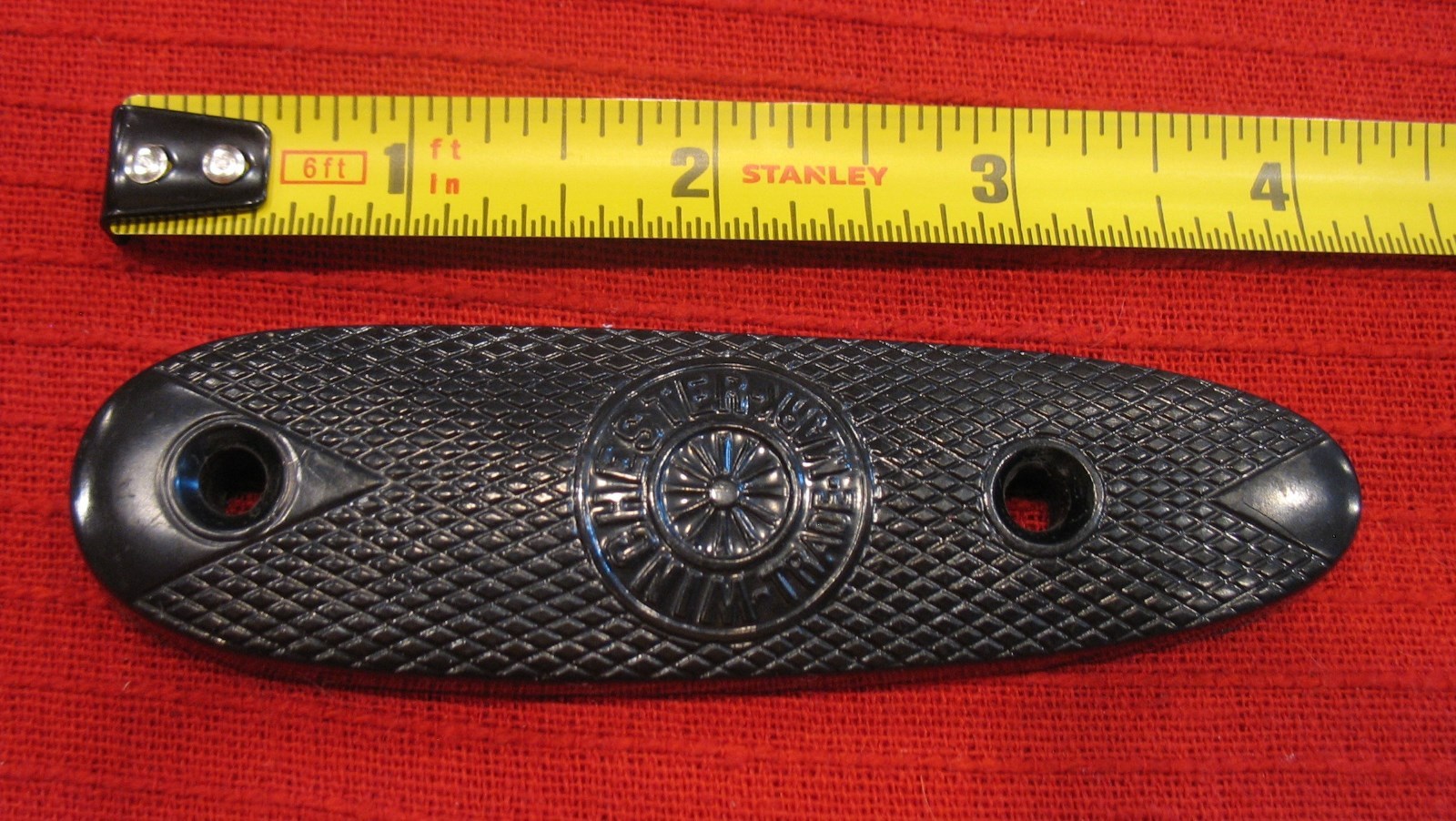 Winchester Model 1906 Logo Butt Plate - also fits Models 36 and Thumb Trigger