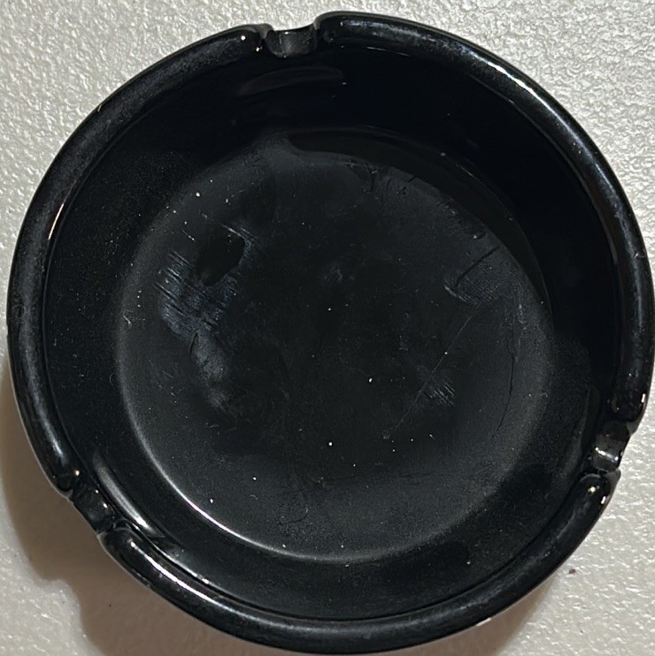 McCormick Inn Ashtray-Chicago, Illinois Vintage Ceramic (Black)