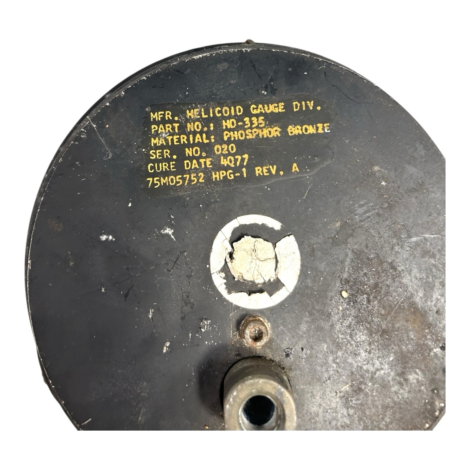 Vintage Genuine NASA Saturn V ACCO Pressure Gauge