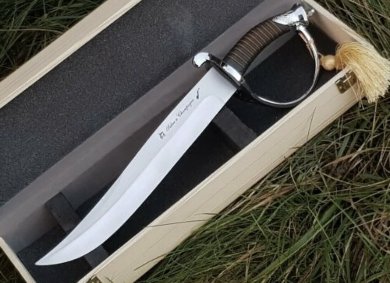 Laguiole Handmade Champagne Sabre Sword Limited Edition With Stand And Gift Box