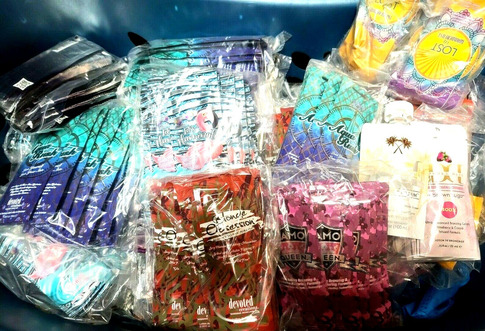 50 Brand New Salon Packets of Indoor Tanning Bed Lotion Bronzer Accelerator