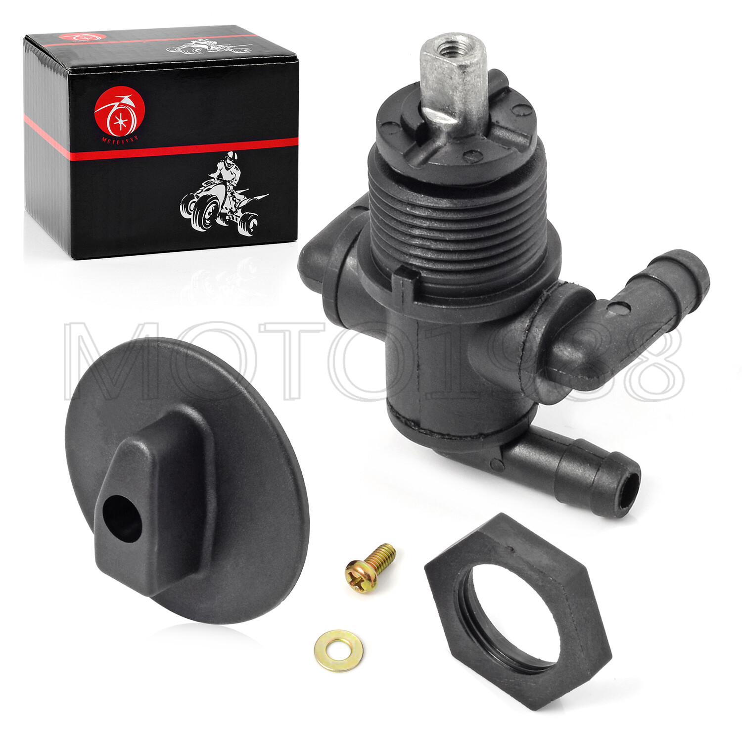 Fuel Tank Valve Petcock 3 Way & Knob NUT For Polaris Magnum 325 330 500 7052161
