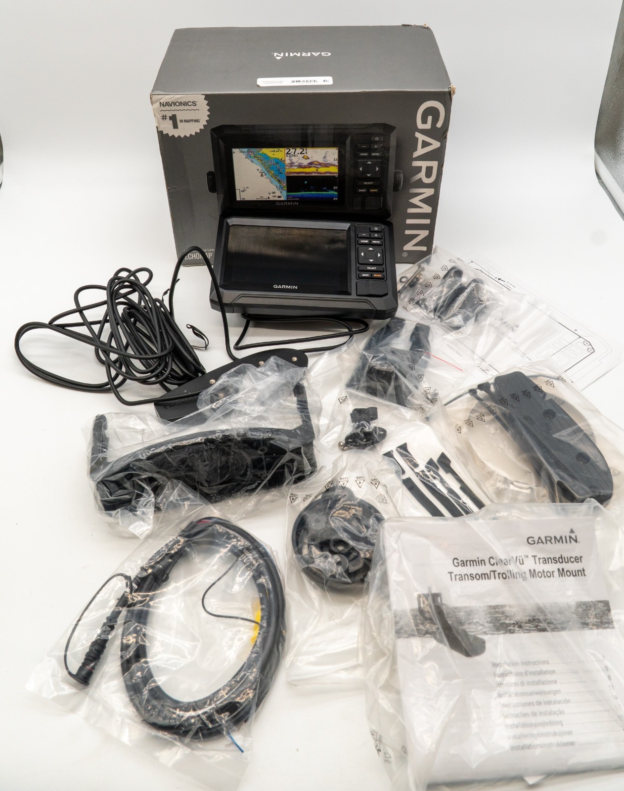 Garmin ECHOMAP UHD2 54CV + Transducer *New Open Box*
