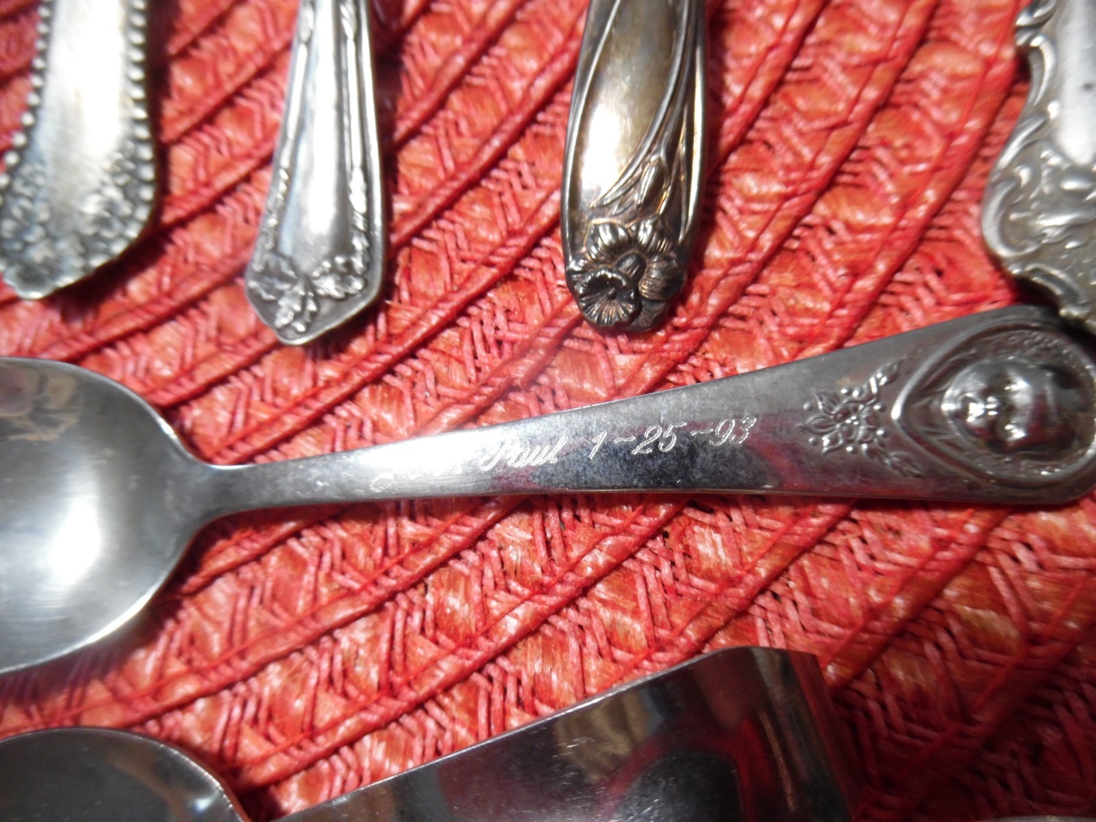 Misc Bulk Lot Of 25 Unmatching Silverware Silverplate/Other Arts and Crafts