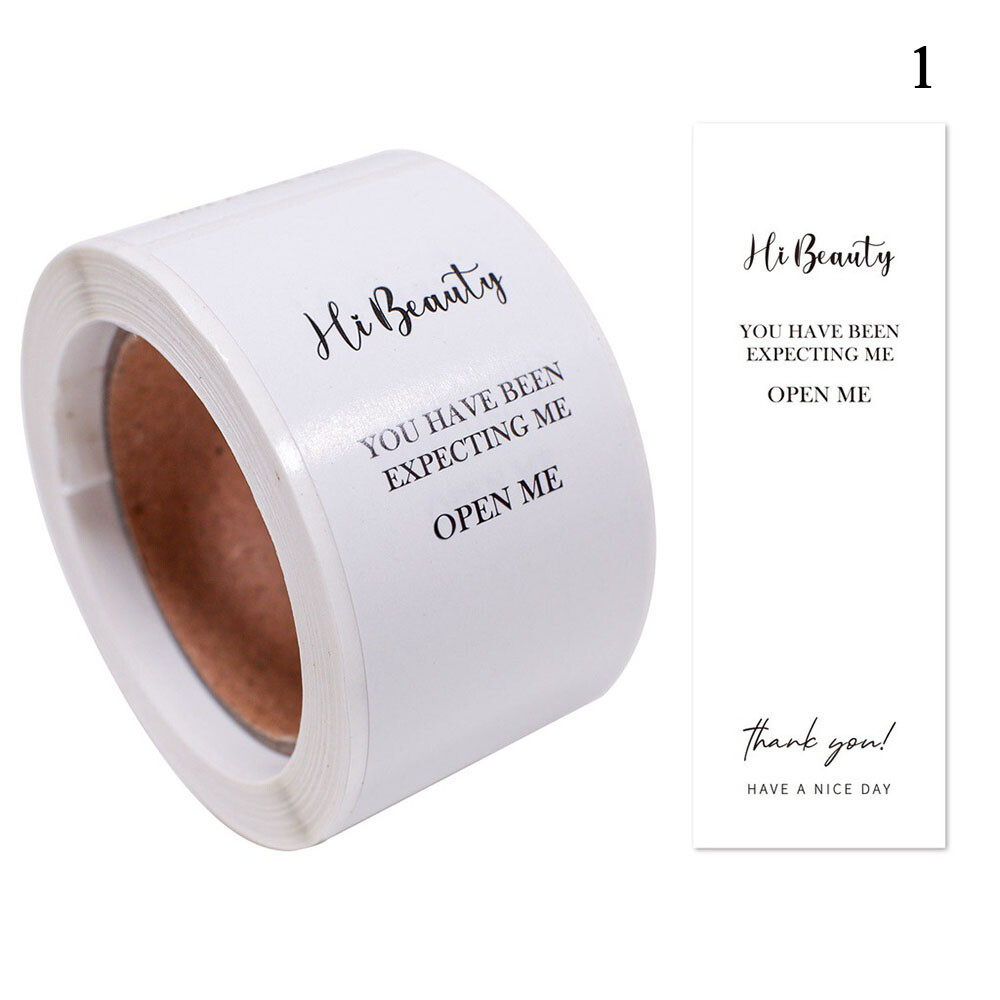 100PC Box Seal Labels THANK YOU Christmas Business Gift Decor Scrapbook Sticker⊥