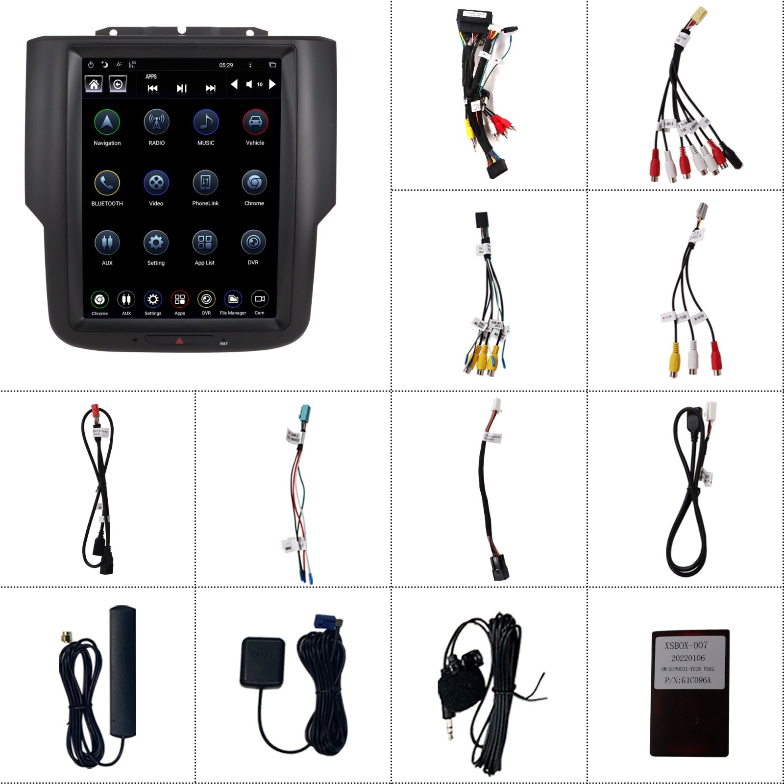 GEN 4 Android Car Radio Tesla Screen for Dodge RAM 1500 2500 3500 2013-18 Stereo