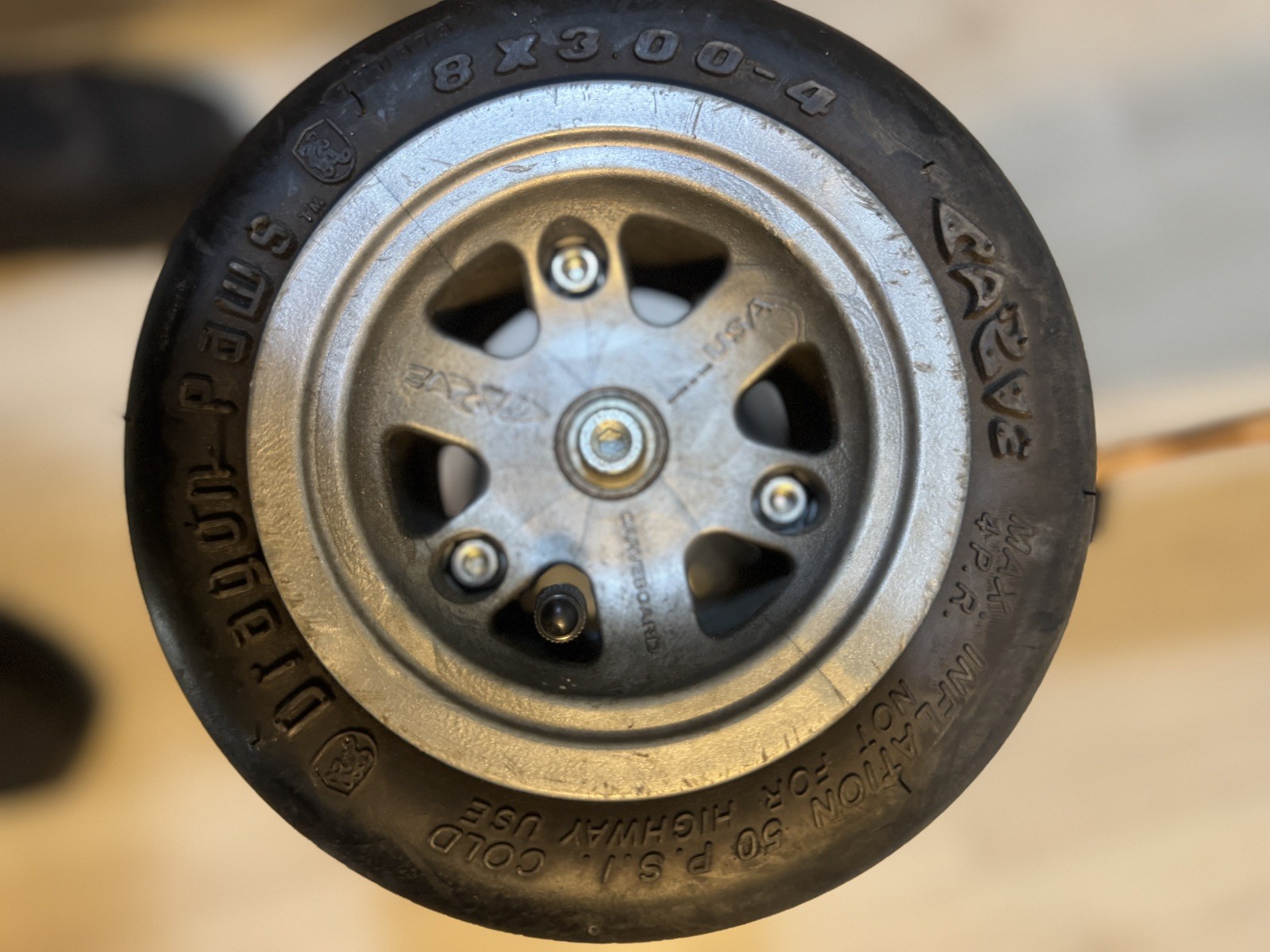 Fat Tire Surf Carveboard Original RARE Dragon Paws California Super Surfer 43"