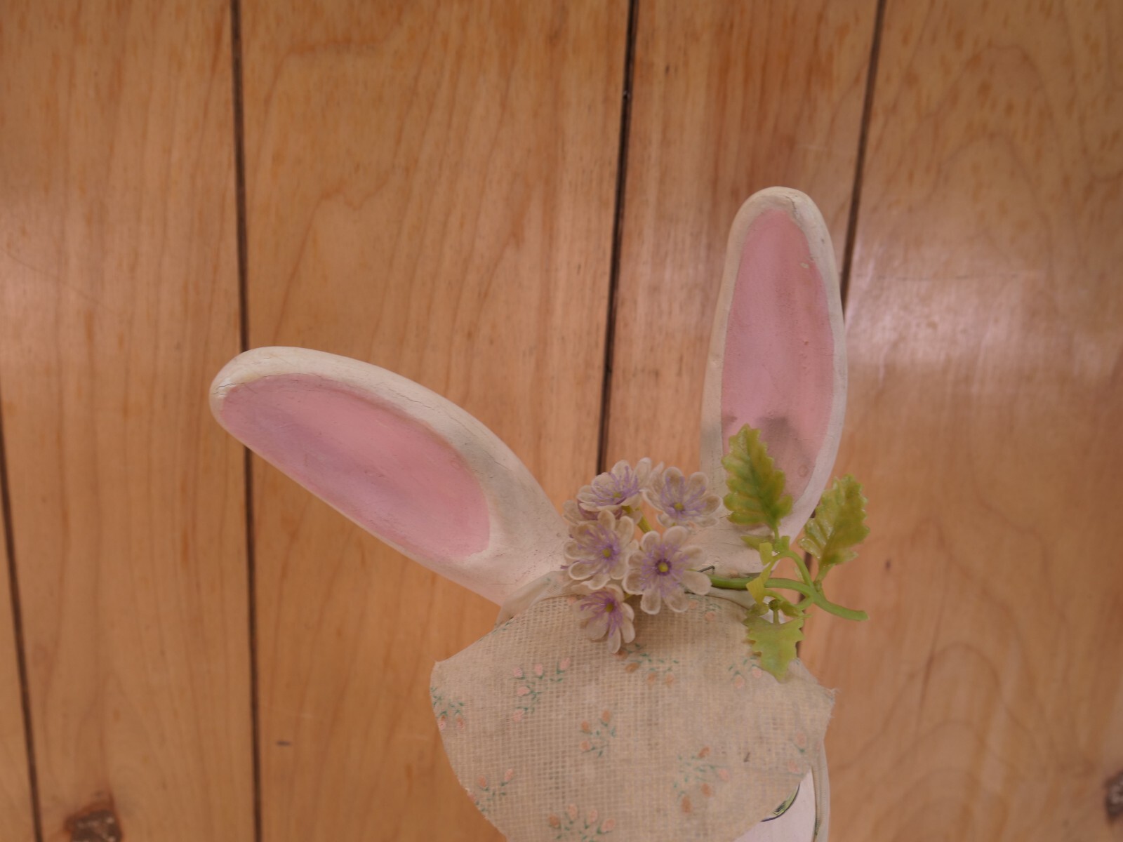 Vintage Hand Painted Large Easter Rabbit Statue RARE