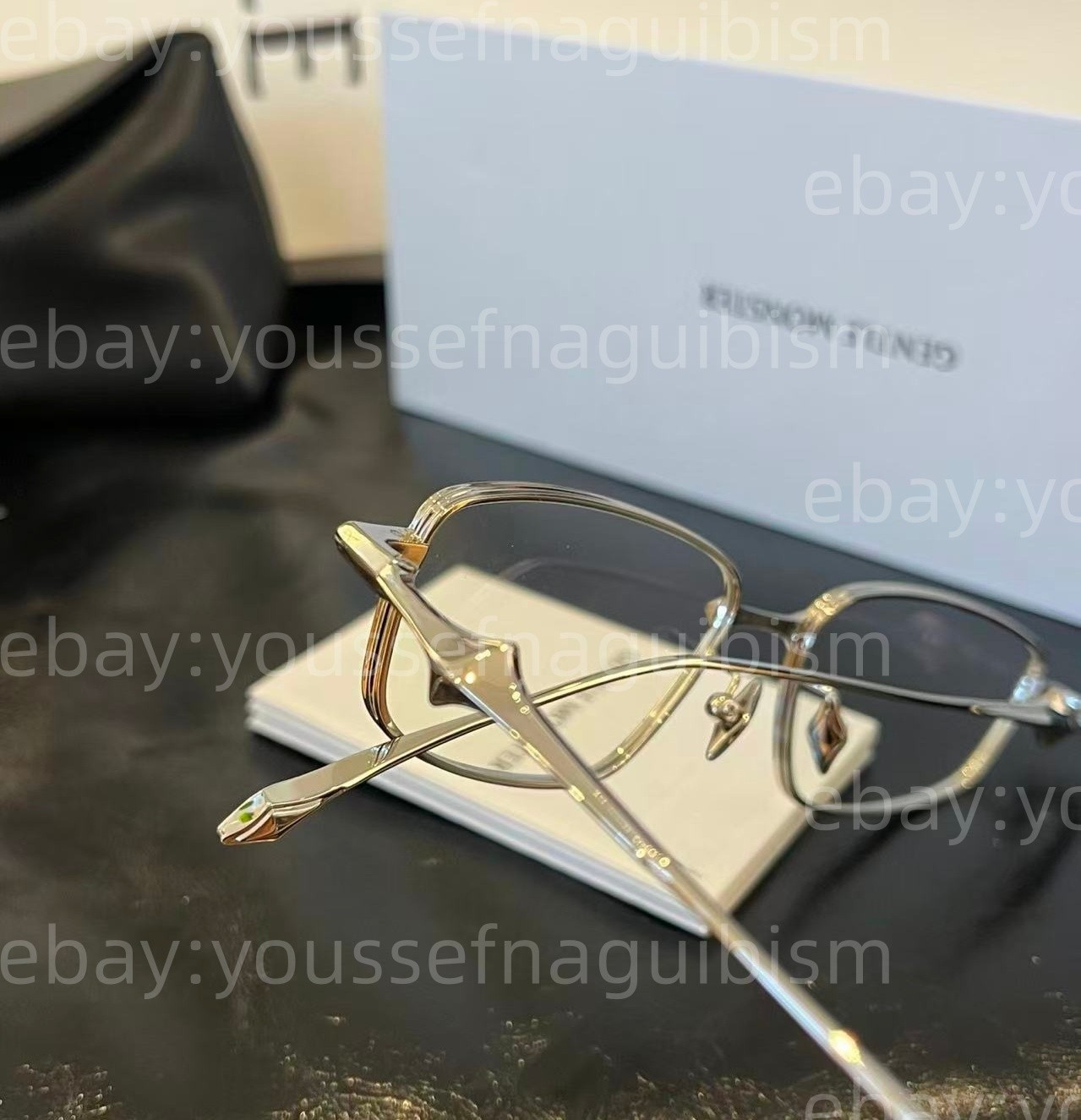 2025 GentleMonster Sunglasses BOLD - Saga 02 Silver Frame Clear Lenses