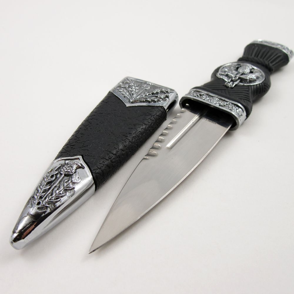 NEW Dagger Scottish Sgian Dubh Small Dirk Knife Stainless Steel Blade 7" Overall