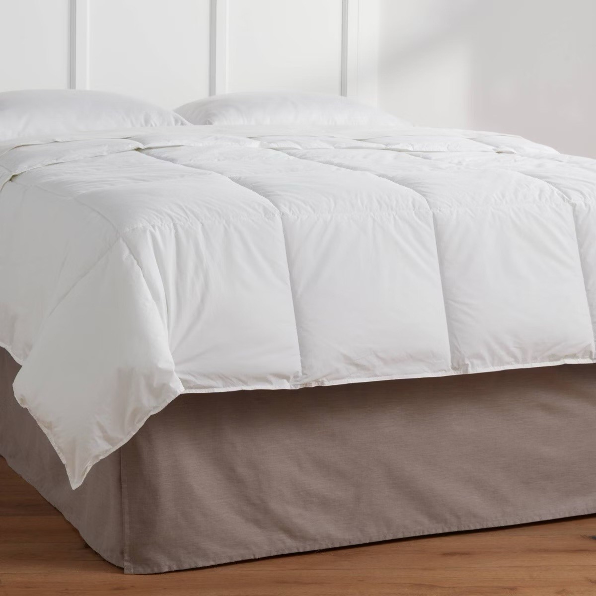 Room Essentials Twin Bed Skirt Gray NEW | Classic Dust Ruffle NEW