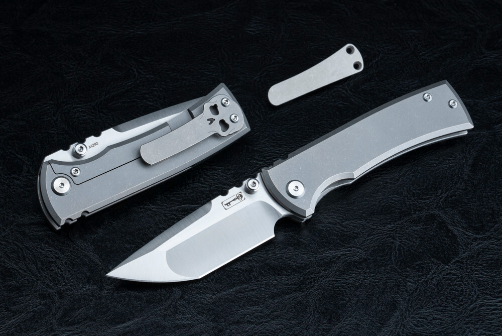 Chaves Knives Ultramar Redencion Street Satin Tanto Blade w/ Titanium Handle