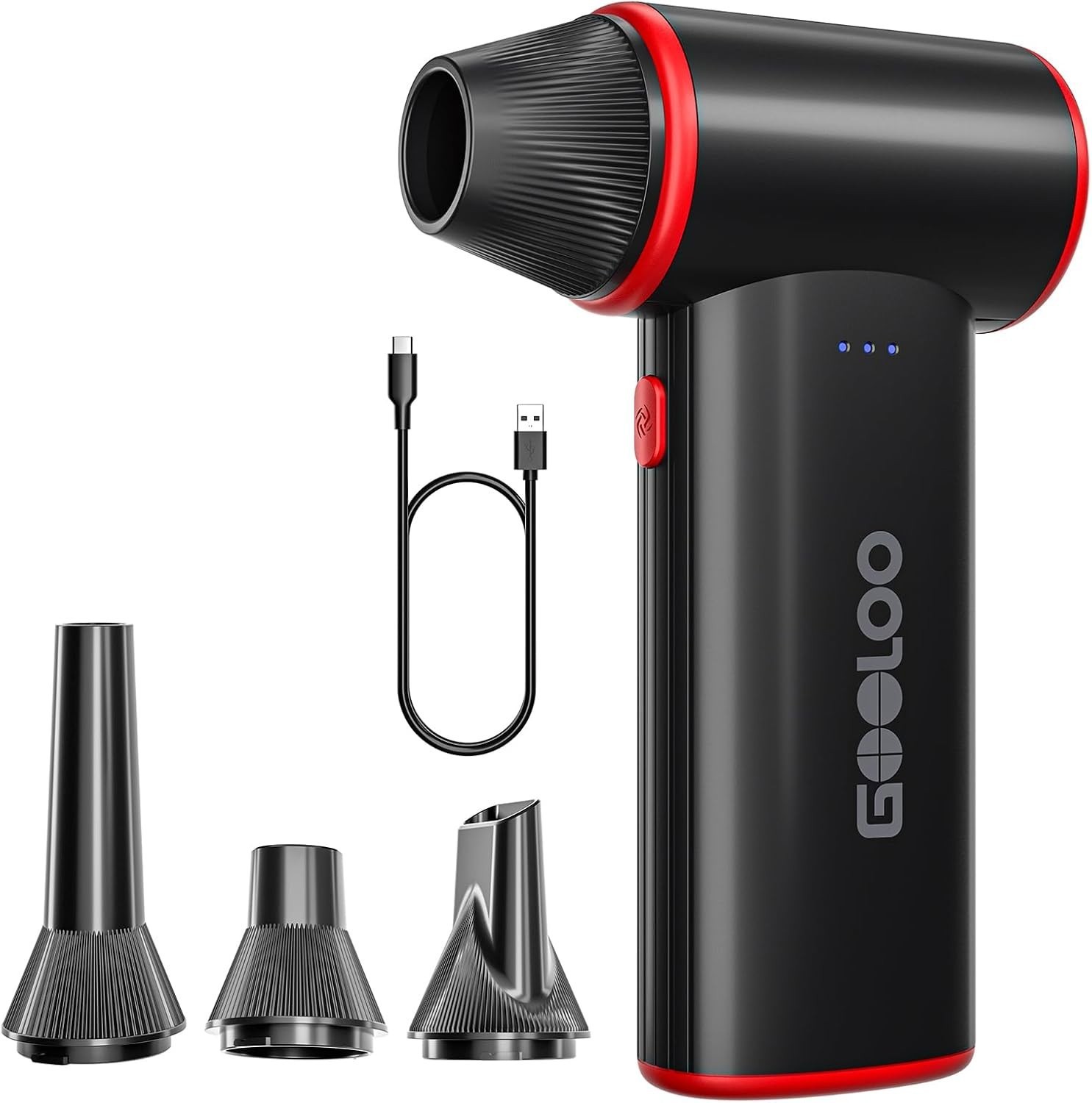 GOOLOO A3 Jump Starter with Air Compressor & F3 150000RPM Electric Air Duster