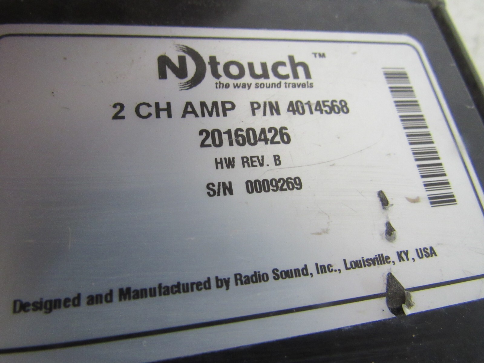 17 POLARIS RZR XP 1000 AMP N-TOUGH 2 CHANEL AMPLIFIER 4014568 STOCK OEM #0739