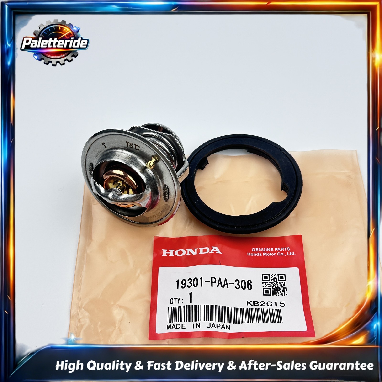 OEM Thermostat W/ Gasket 19301-PAA-306 fit 1986-2004 Honda Acura Civic Accord CR