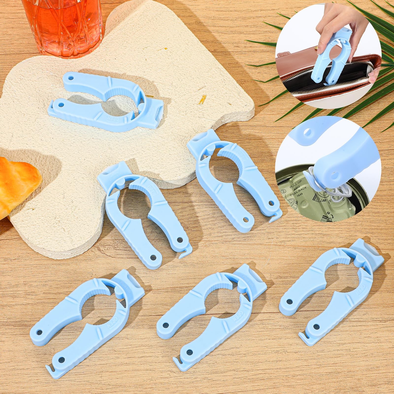 Water Bottle Opener, 3 in 1 Multi-Purpose Plastic Soda Can Openers for Seniors
