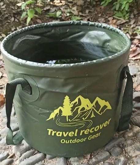 Camping Bucket Foldable 5 Liter Water Bucket Light and Portable