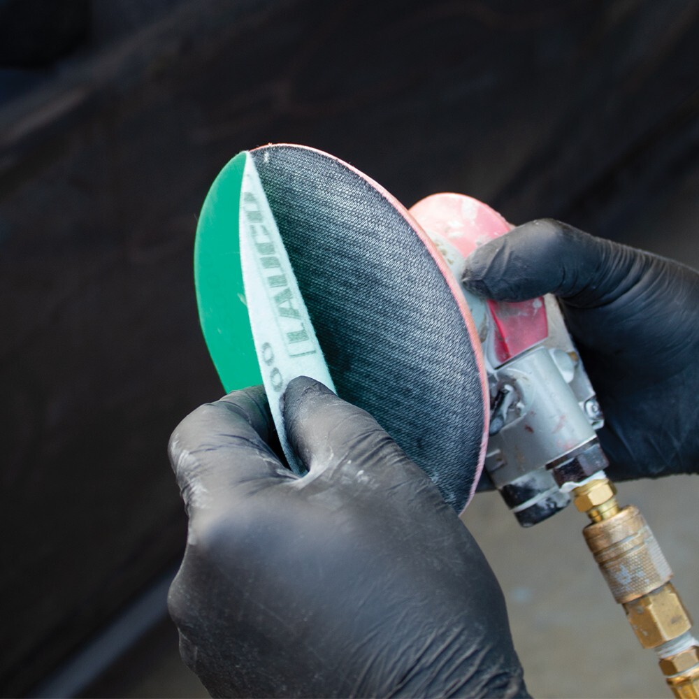 MAXX PROS Random Orbital Sander – Pneumatic Palm Sander – 6” x 3/16” Diam.Orbit