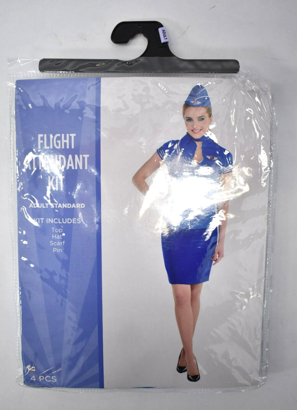 Suit Yourself 4 Piece Flight Attendant Adult Standard Halloween Costume