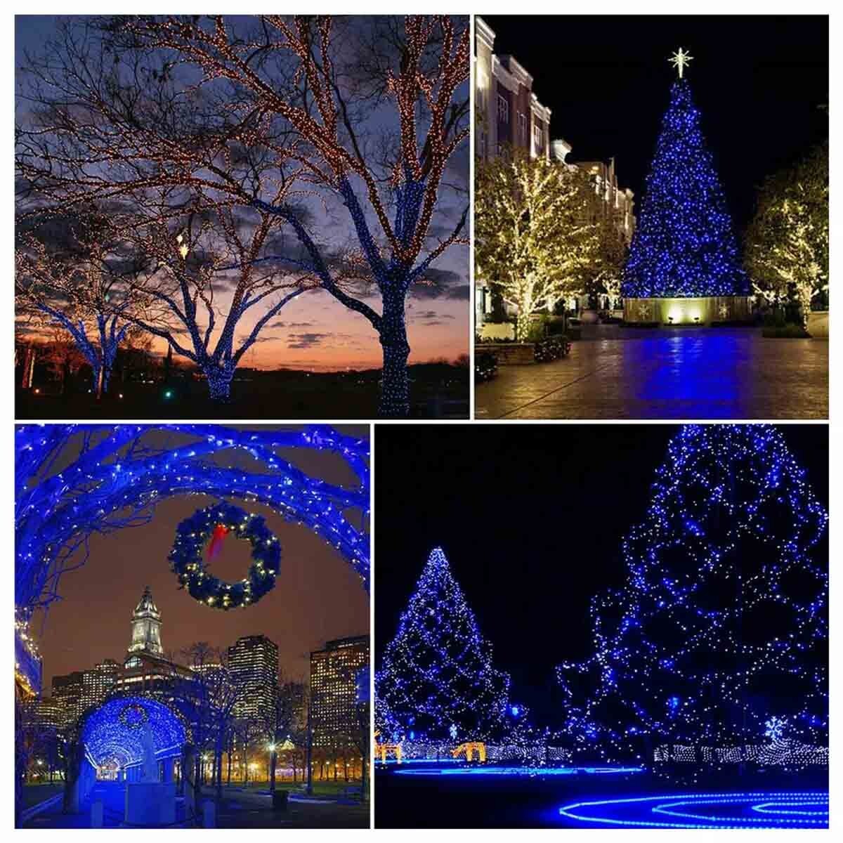 100 LED Solar Outdoor Waterproof Lights Outdoor Garden Wedding Party Christmas