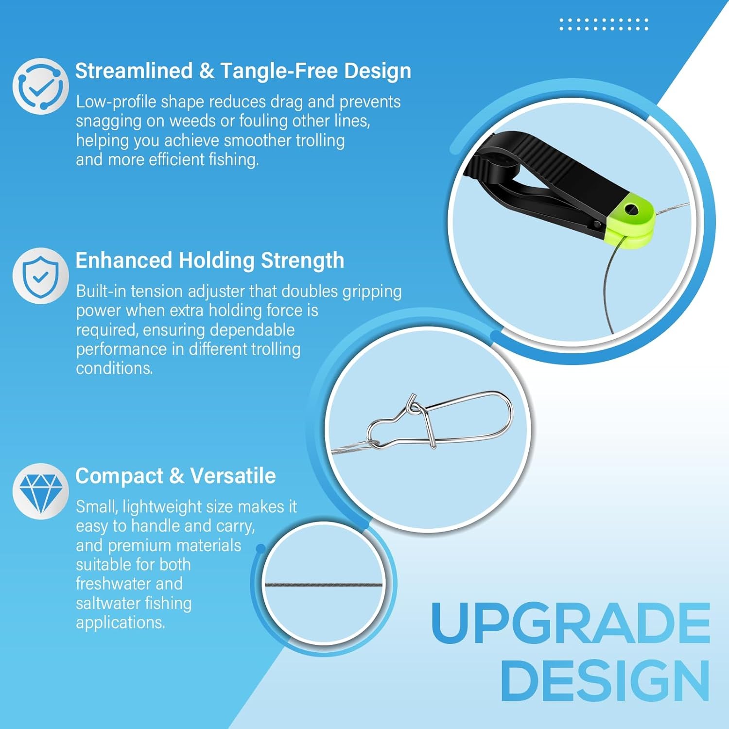 for 1181 Scotty Mini Power Grip Plus Downrigger Release W/ Cannonball Snap 2Pack
