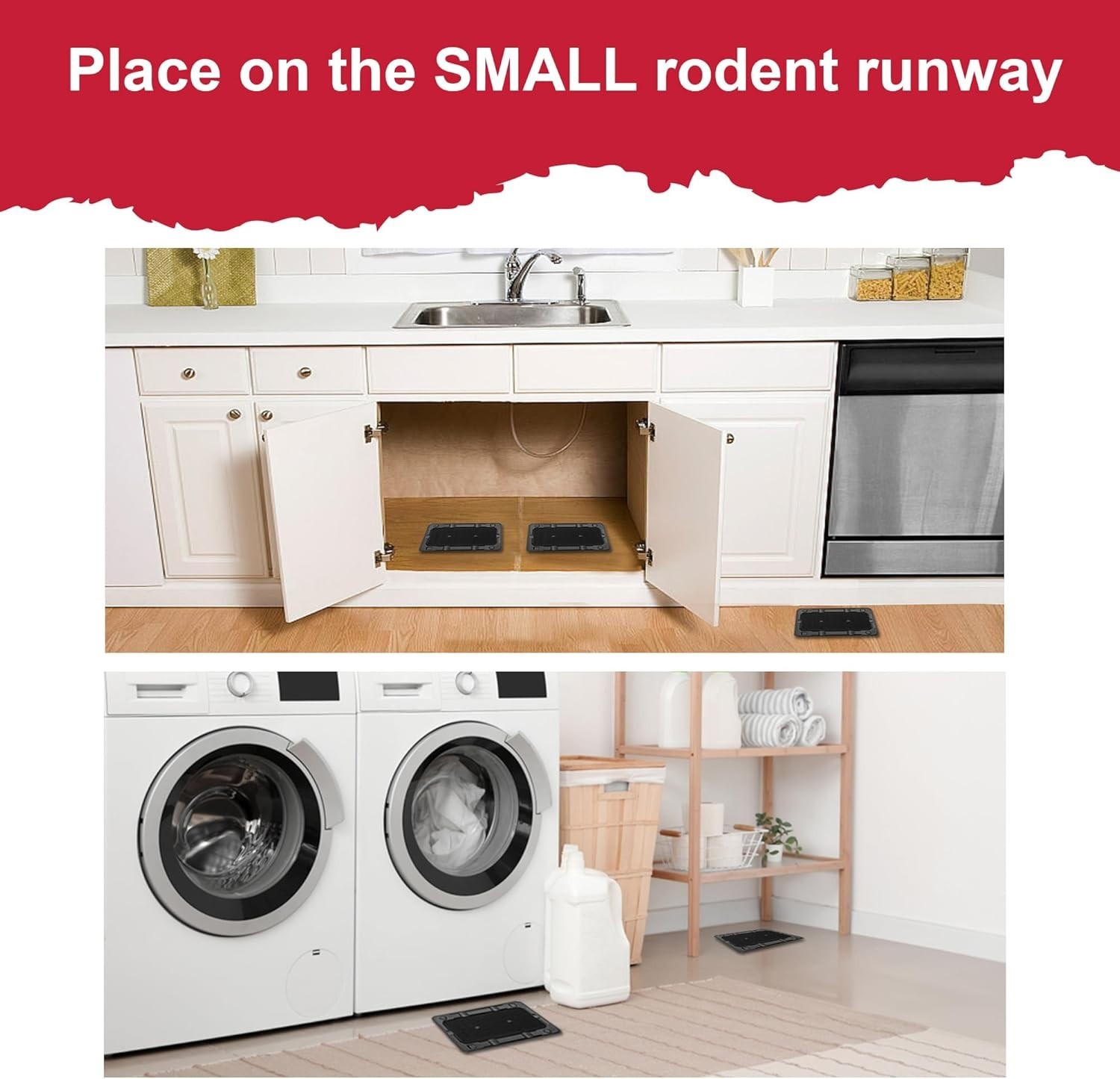 Mouse & Insect Traps 12 Pack, Heavier Sticky Traps with Non-Toxic Glue for Mice