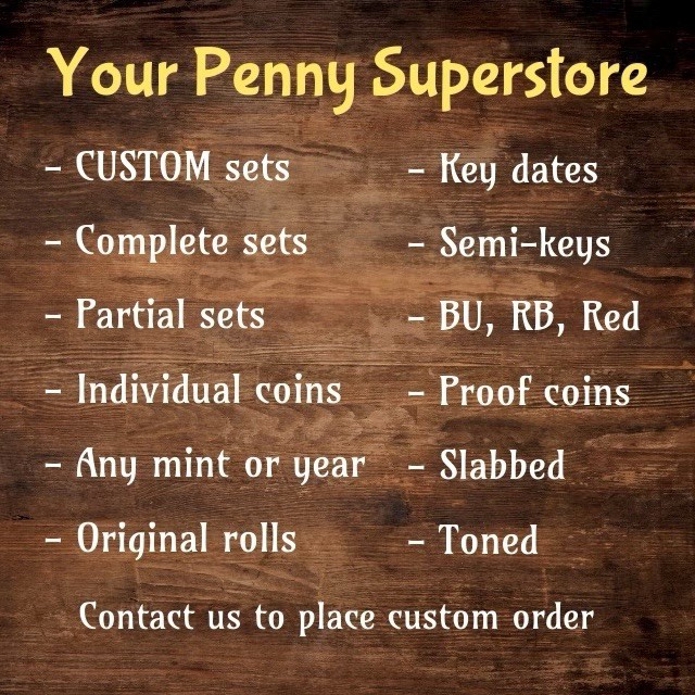 1958 2008 2025 P D Lincoln Cent Penny Lot Of 6 BU 🔥LAST YEARS OF EACH SERIES🔥