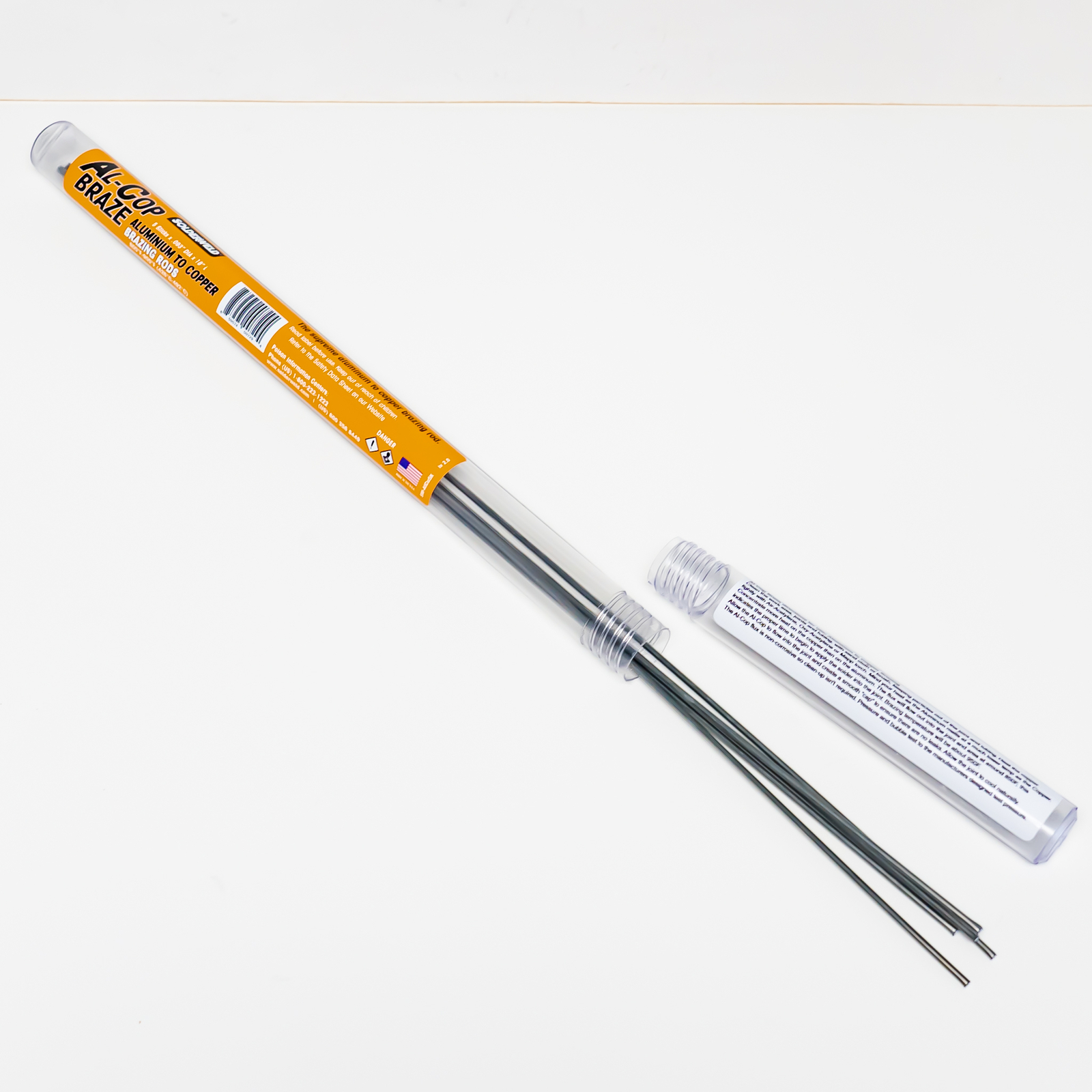 Solderweld SW-HVAK Brazing Pack 56% Braze Rods Al-Cop Solder and Flux