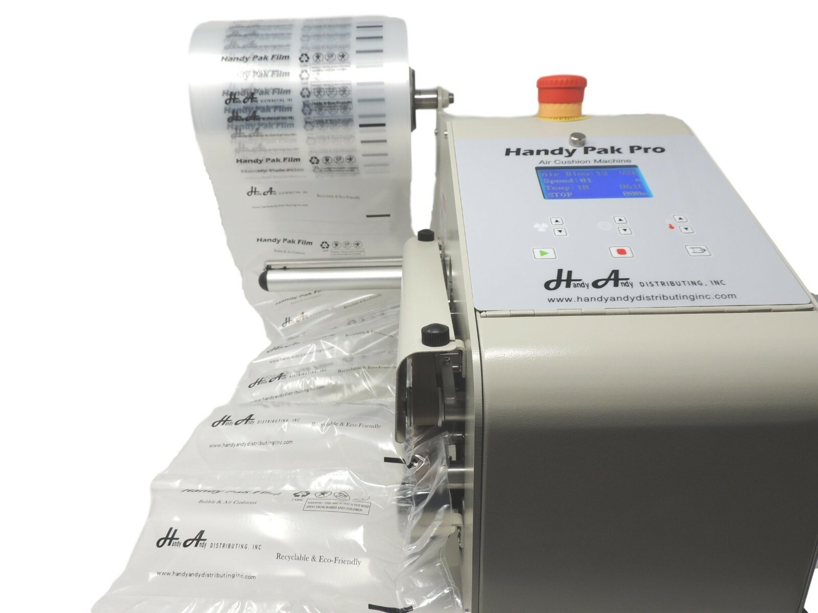 HANDY PAK PRO AIR CUSHION PILLOW & BUBBLE MACHINE