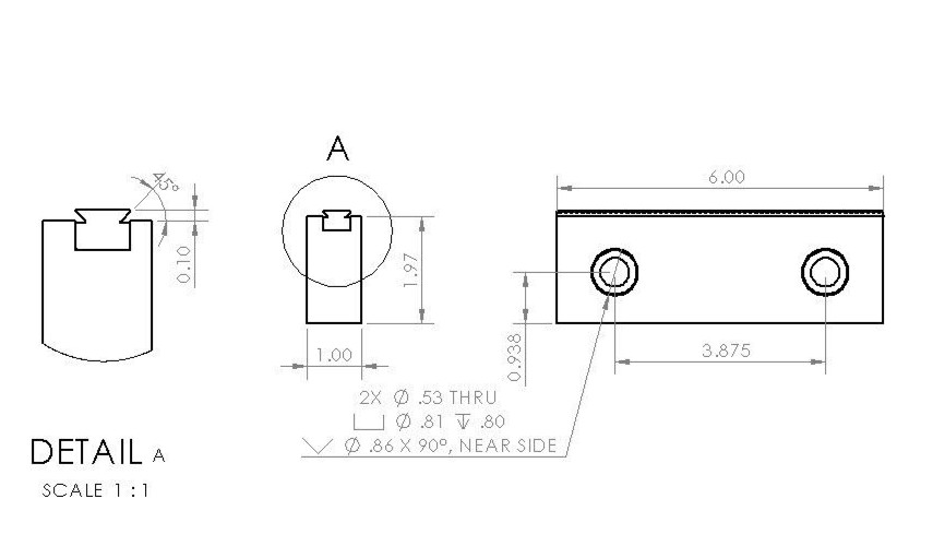 6" Serrated Vise Jaw Set for 6" Kurt Style Vise