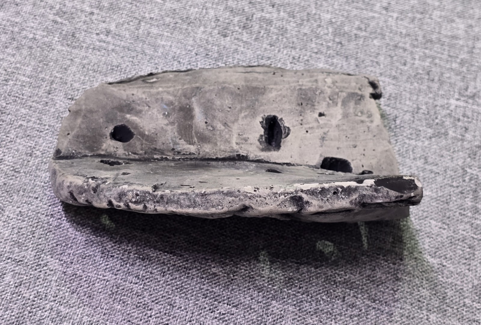 Vintage Aztec Mayan Style Mask Wall Plaque Cast Cement Tribal Face Decor