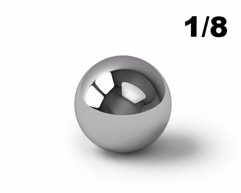 2 LB 1/8" 304 Stainless Steel Ball Tumbling Media Ball Shot Tumbler Finishing