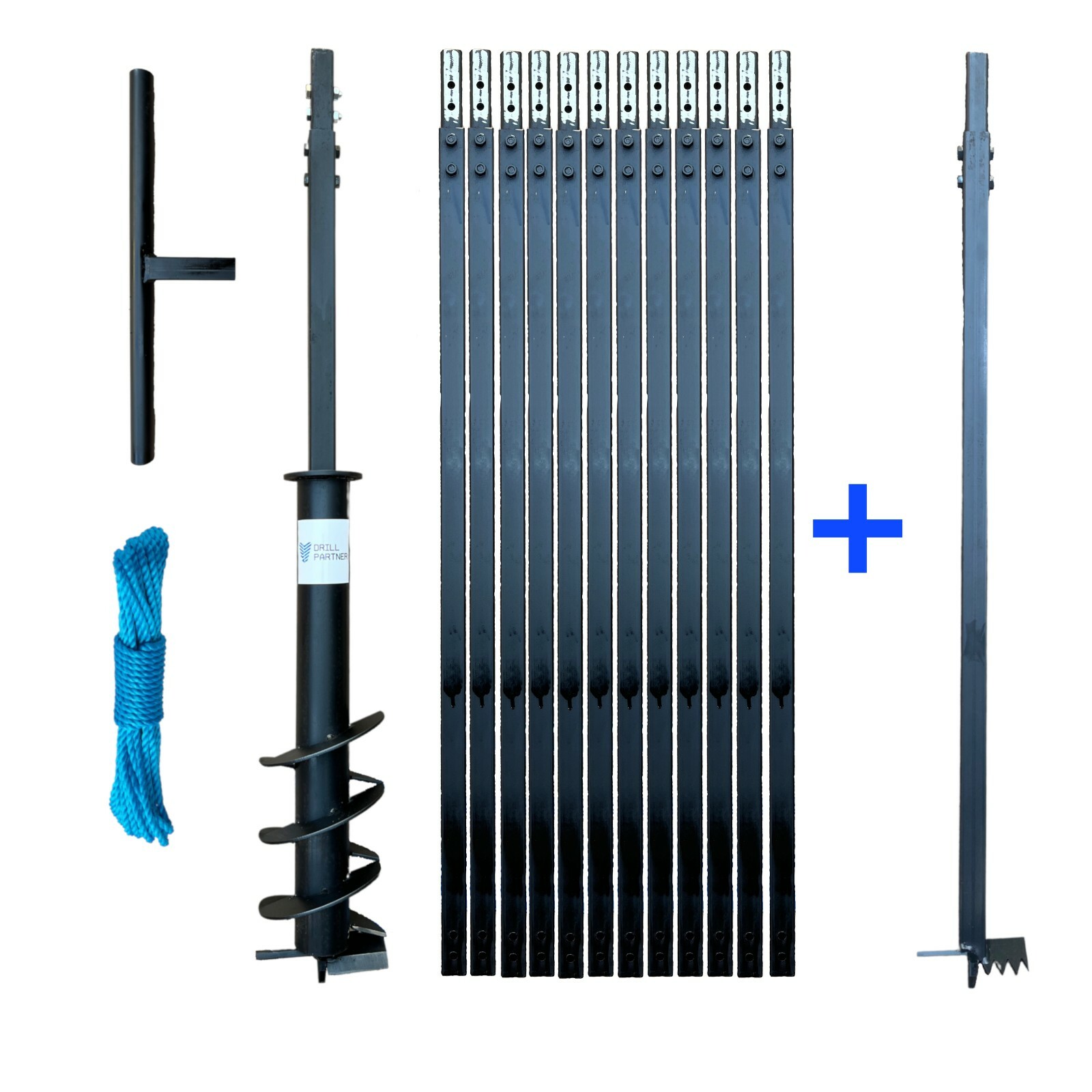 5-3/4-Inch 33ft Hand Auger Water Well Digger with Clay Drill Bit