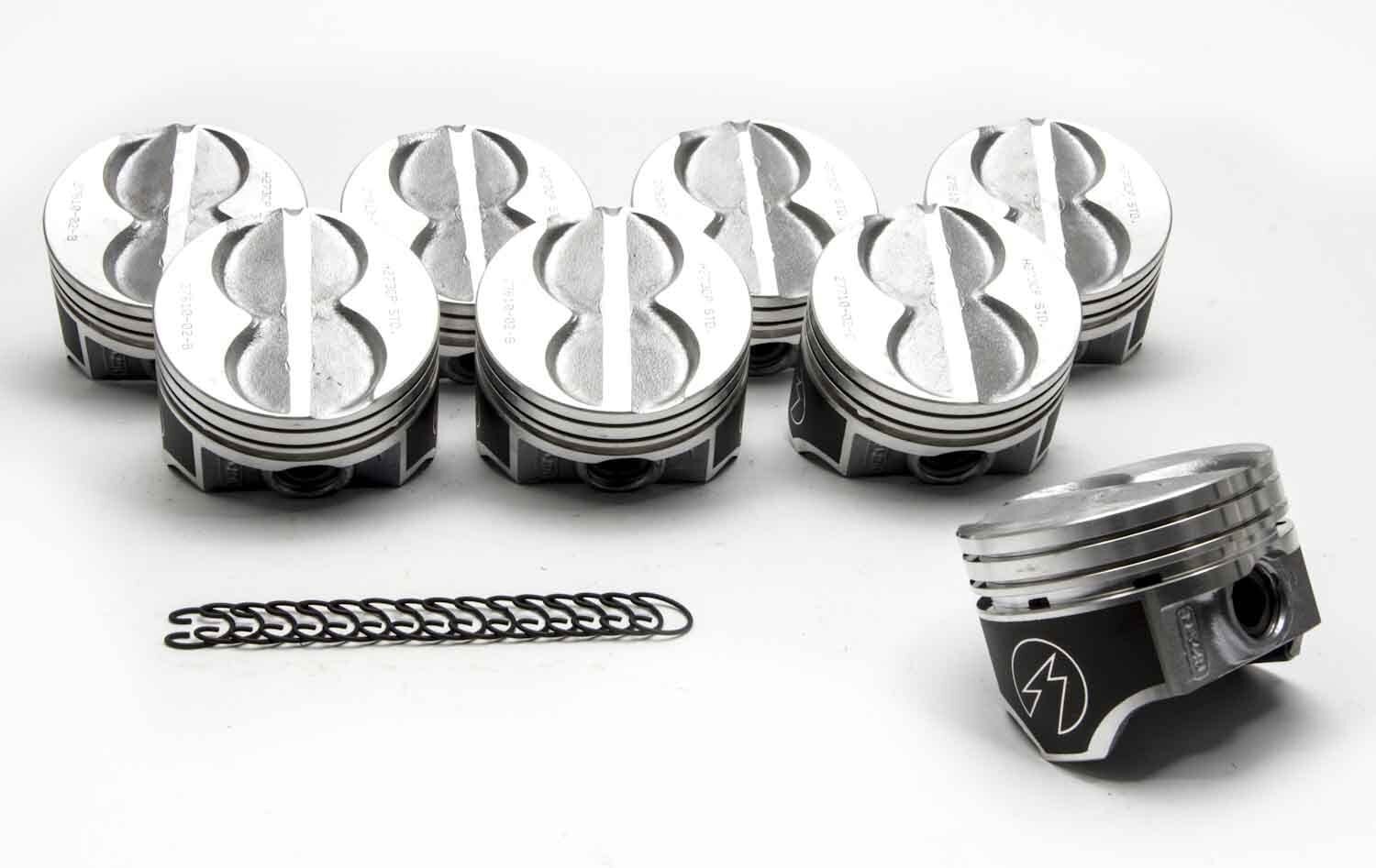 SPEED PRO Hypereutectic Flat Top Pistons/8+MOLY Rings Ford SB 289 302 9.0:1 STD