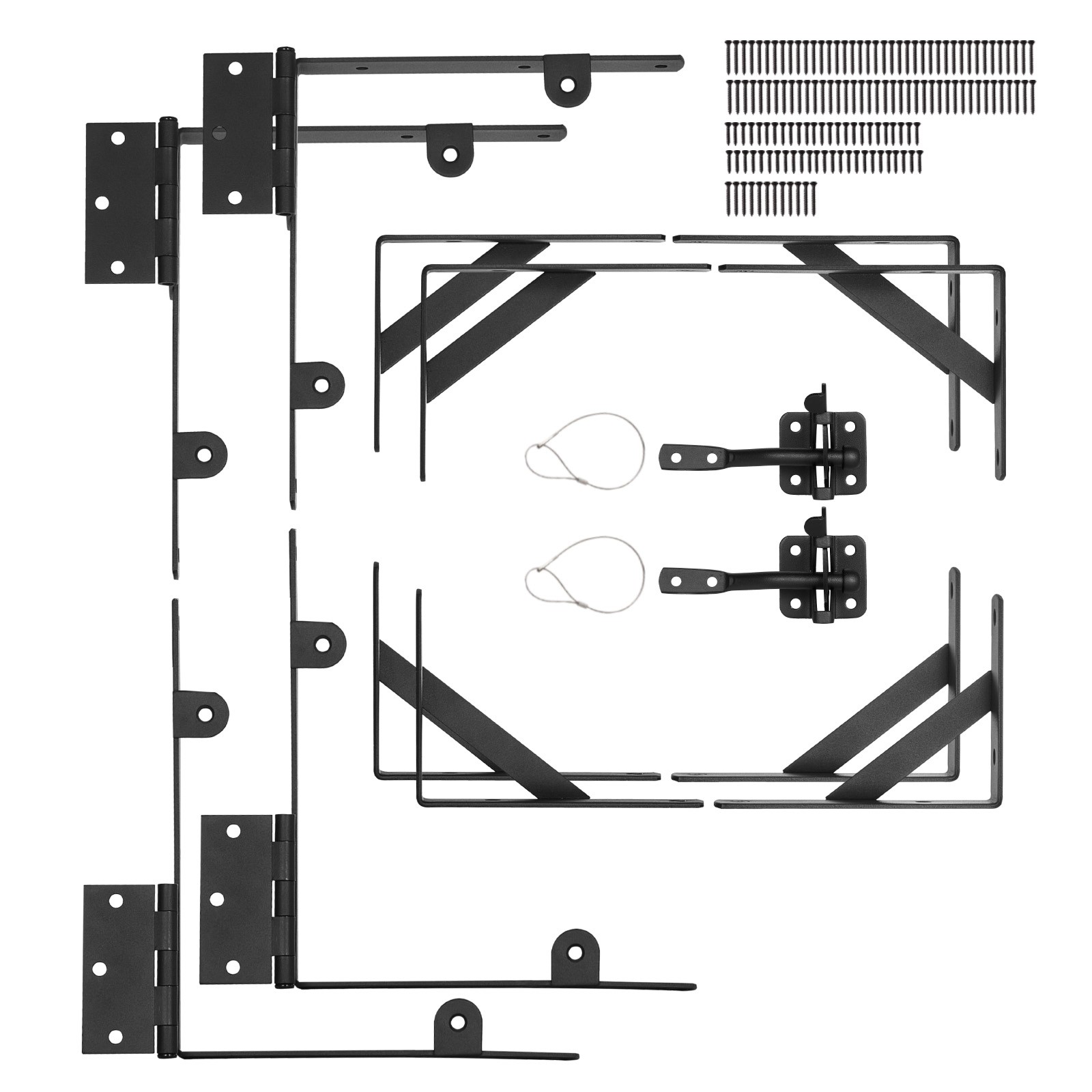 VEVOR Gate Corner Brace Bracket 2Sets Anti Sag Gate Frame Hardware Kit Iron