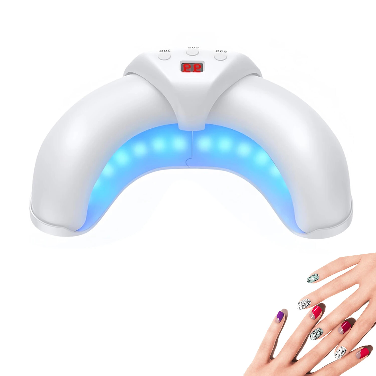 Nail Fungus Laser Nail Fungus Cleaning LED Light Device for Multiple Toenail US
