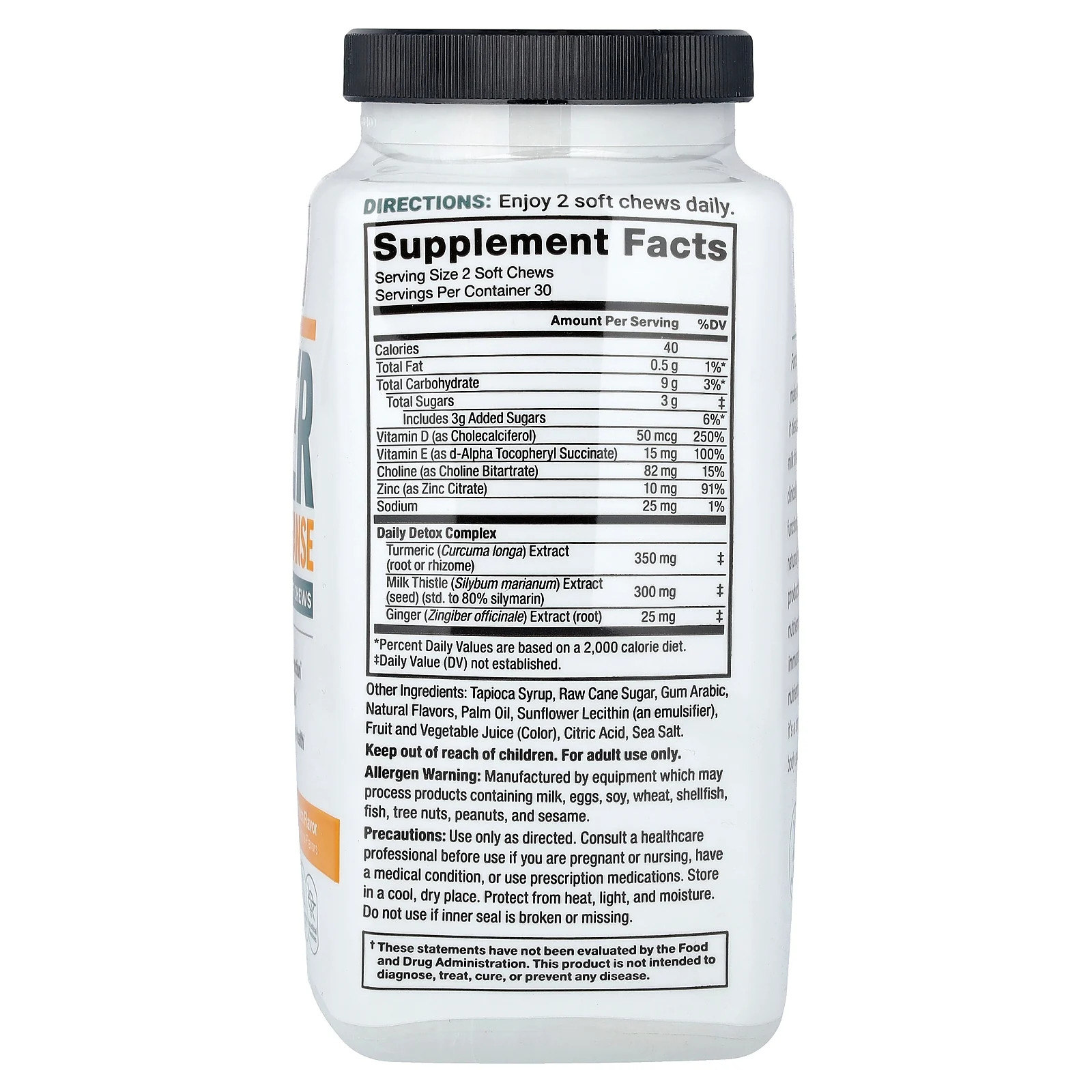 Liver Detox + Cleanse, Citrus Punch, 60 Soft Chews