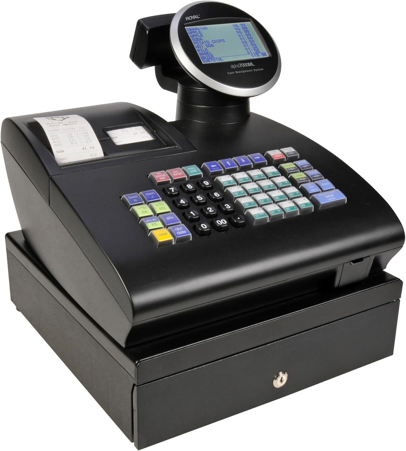Royal Alpha 7000ml Cash Register,10-line LCD, dual thermal printers,SD card slot